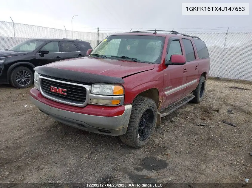2004 GMC Yukon Xl 1500 Sle/Slt VIN: 1GKFK16TX4J147653 Lot: 12299212