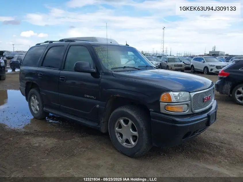 2004 GMC Yukon Denali Denali VIN: 1GKEK63U94J309133 Lot: 12321934