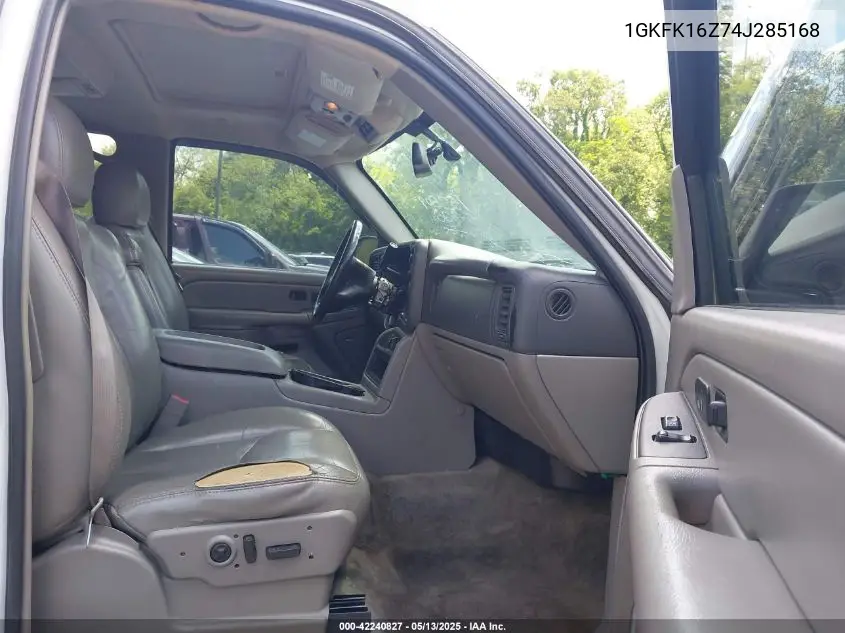 2004 GMC Yukon Xl 1500 Slt VIN: 1GKFK16Z74J285168 Lot: 42240827