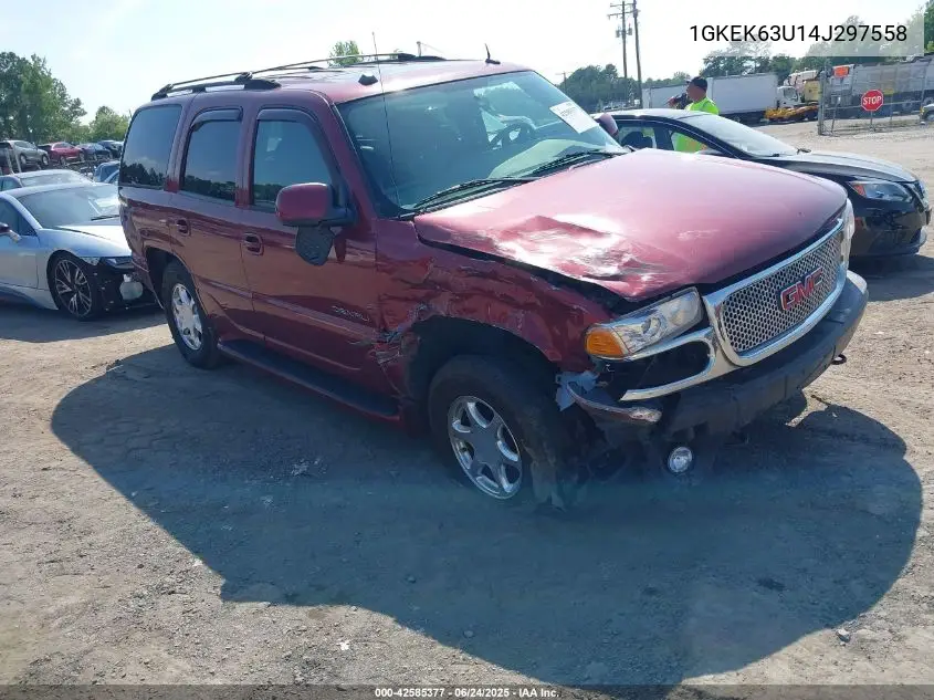 2004 GMC Yukon Denali VIN: 1GKEK63U14J297558 Lot: 42585377