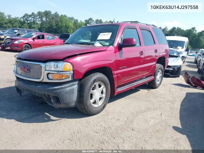 2004 GMC Yukon Denali VIN: 1GKEK63U14J297558 Lot: 42585377