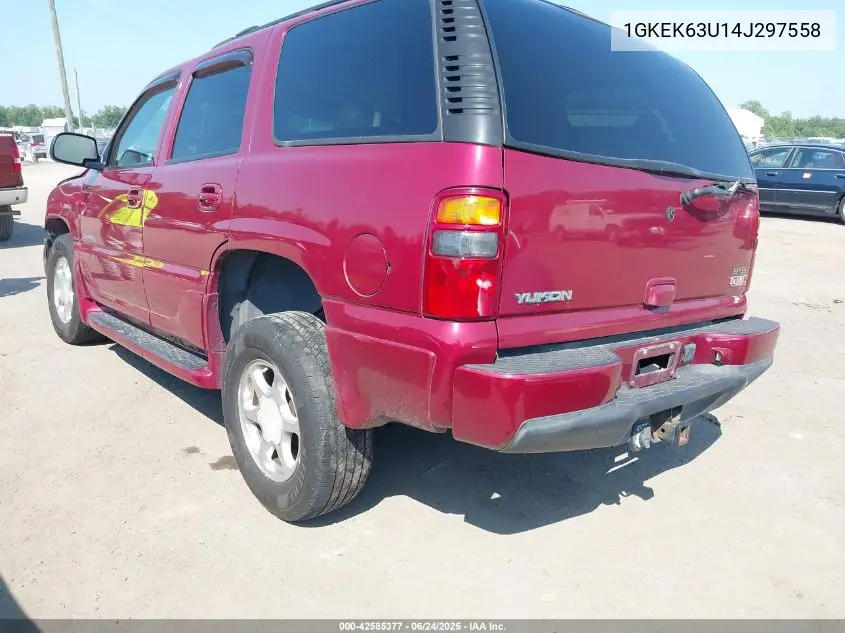 2004 GMC Yukon Denali VIN: 1GKEK63U14J297558 Lot: 42585377