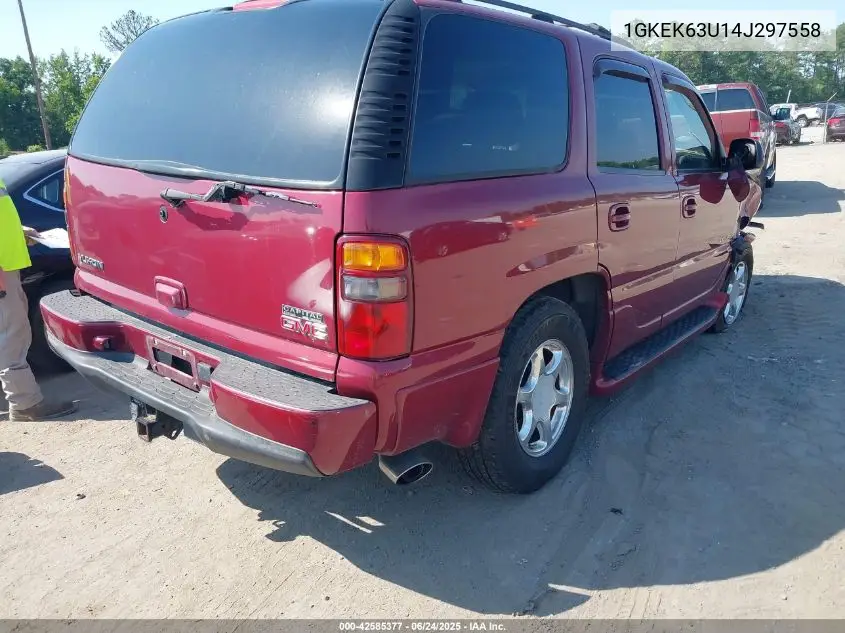 2004 GMC Yukon Denali VIN: 1GKEK63U14J297558 Lot: 42585377