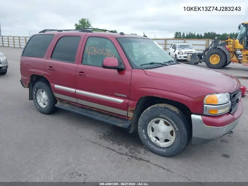 2004 GMC Yukon Slt VIN: 1GKEK13Z74J283243 Lot: 42601260