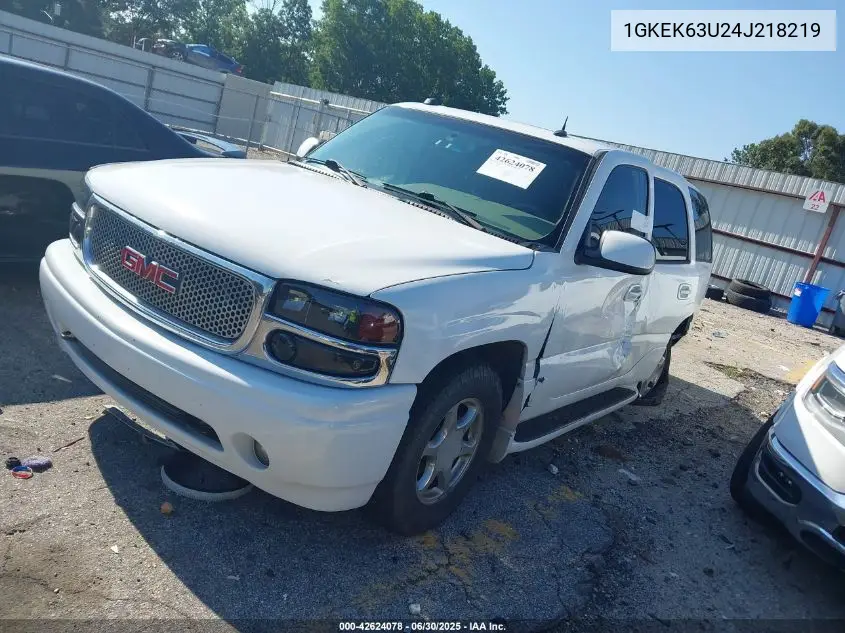 2004 GMC Yukon Denali VIN: 1GKEK63U24J218219 Lot: 42624078