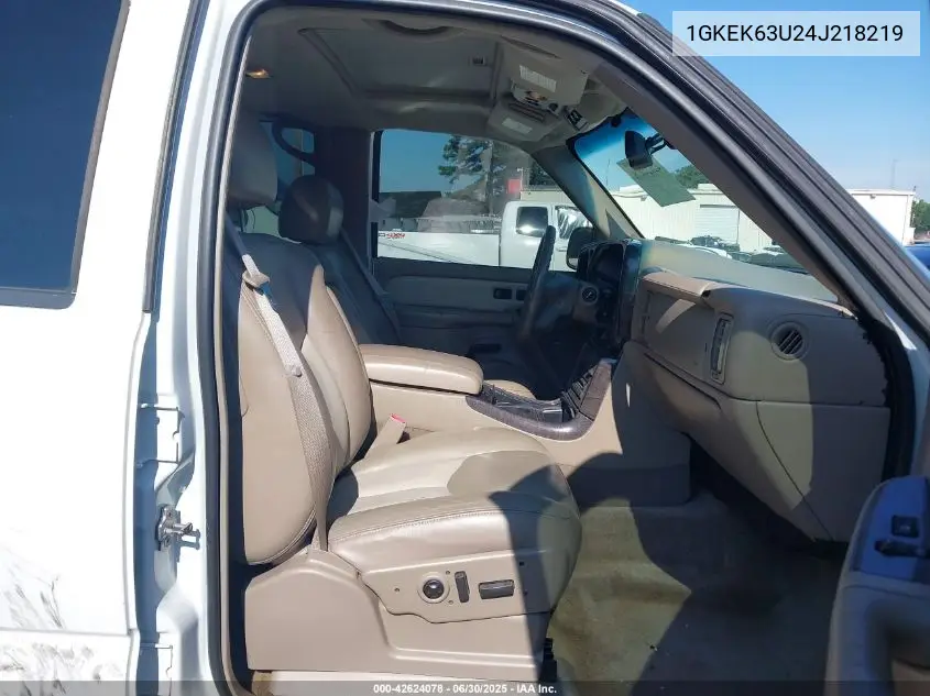 2004 GMC Yukon Denali VIN: 1GKEK63U24J218219 Lot: 42624078