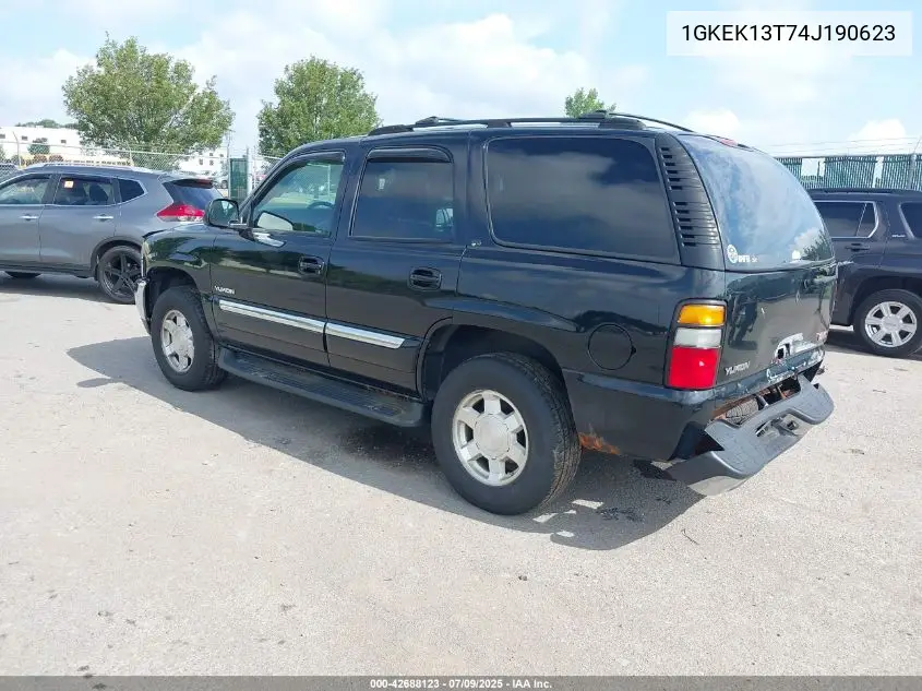 2004 GMC Yukon Slt VIN: 1GKEK13T74J190623 Lot: 42688123