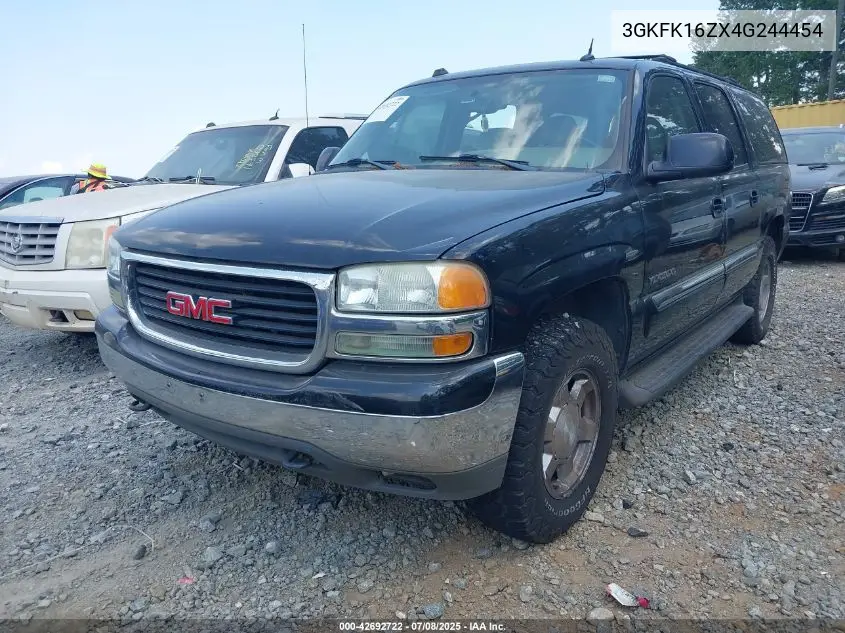 2004 GMC Yukon Xl 1500 Slt VIN: 3GKFK16ZX4G244454 Lot: 42692722