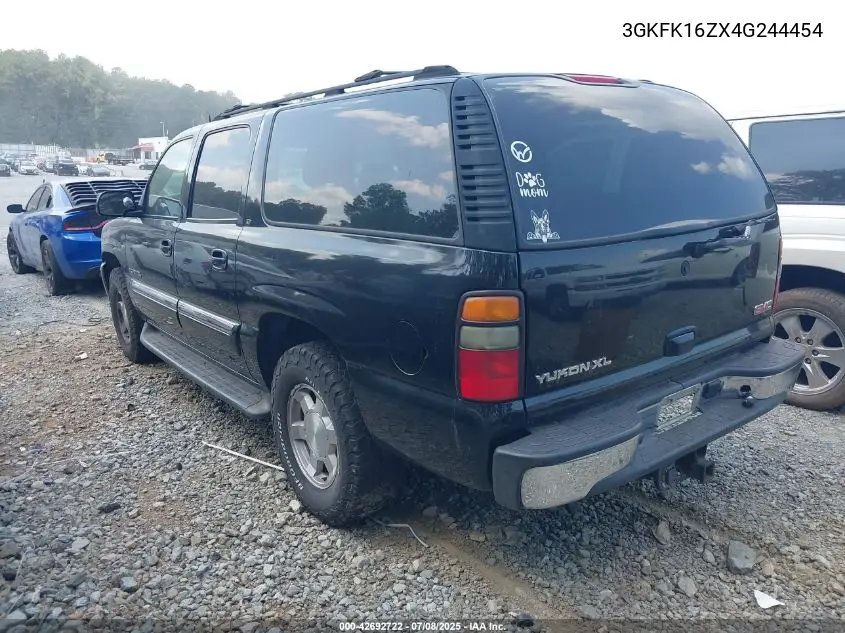 2004 GMC Yukon Xl 1500 Slt VIN: 3GKFK16ZX4G244454 Lot: 42692722