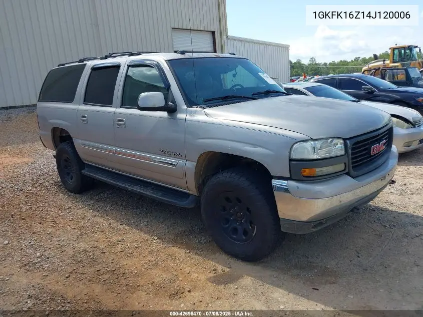 2004 GMC Yukon Xl 1500 Slt VIN: 1GKFK16Z14J120006 Lot: 42698470