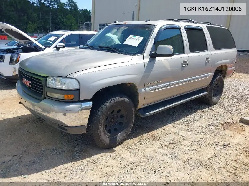 2004 GMC Yukon Xl 1500 Slt VIN: 1GKFK16Z14J120006 Lot: 42698470