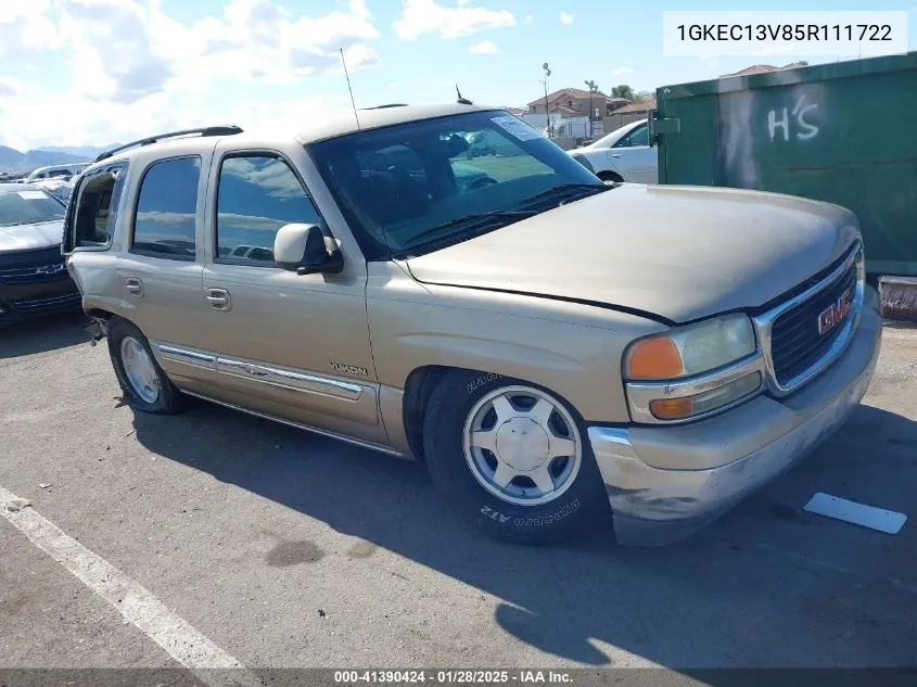 2005 GMC Yukon Sle VIN: 1GKEC13V85R111722 Lot: 41390424