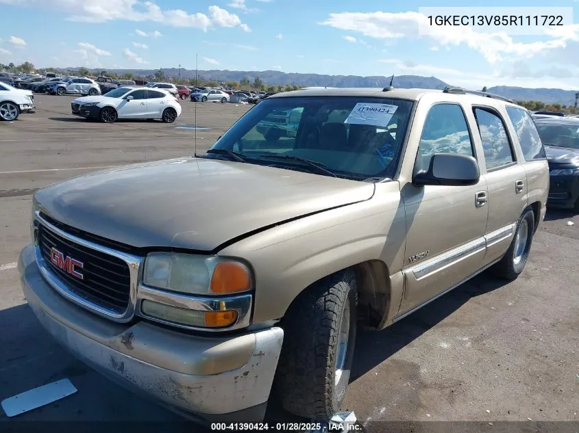2005 GMC Yukon Sle VIN: 1GKEC13V85R111722 Lot: 41390424