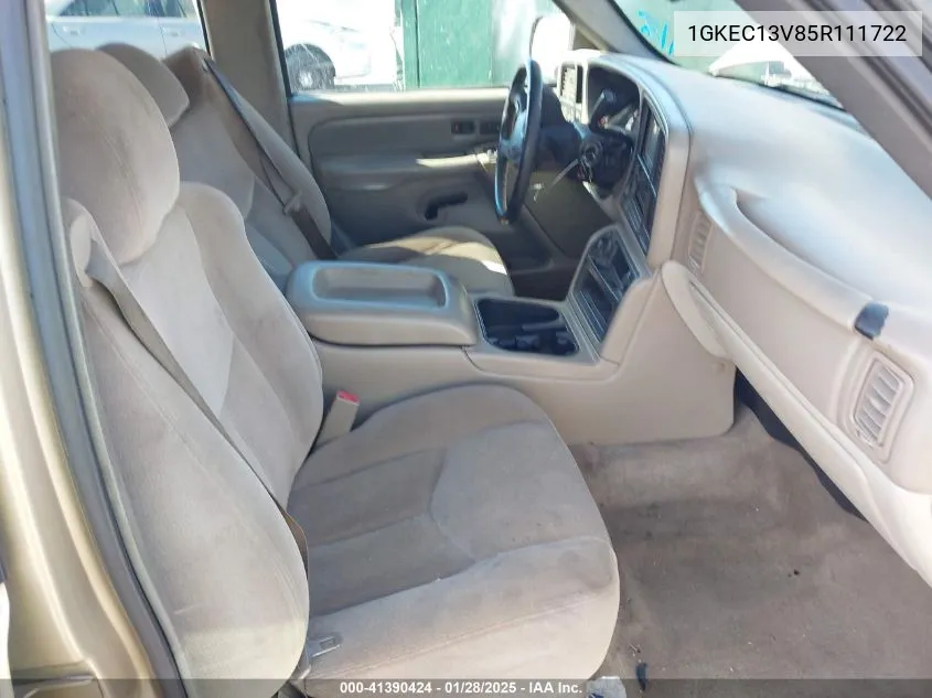 2005 GMC Yukon Sle VIN: 1GKEC13V85R111722 Lot: 41390424