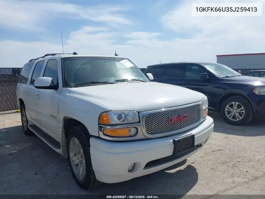 2005 GMC Yukon Xl 1500 Denali VIN: 1GKFK66U35J259413 Lot: 42258307