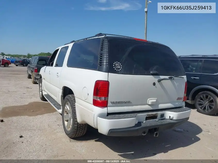 2005 GMC Yukon Xl 1500 Denali VIN: 1GKFK66U35J259413 Lot: 42258307