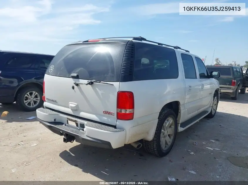 2005 GMC Yukon Xl 1500 Denali VIN: 1GKFK66U35J259413 Lot: 42258307