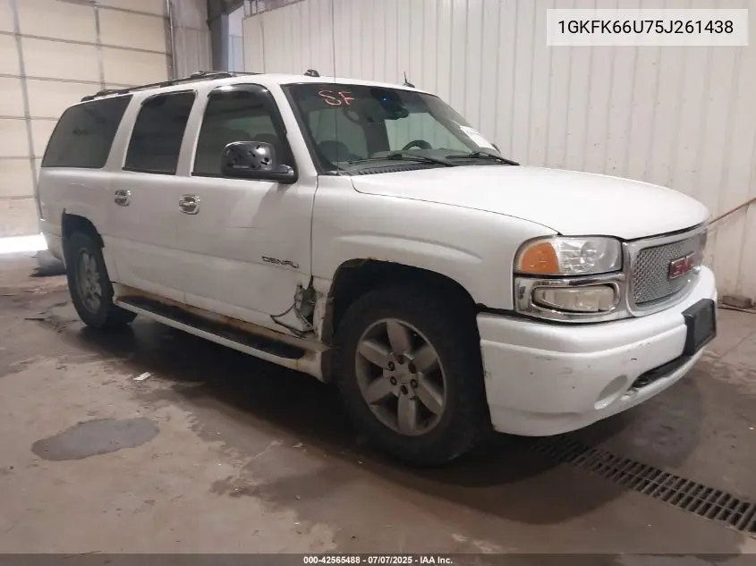 2005 GMC Yukon Xl 1500 Denali VIN: 1GKFK66U75J261438 Lot: 42565488