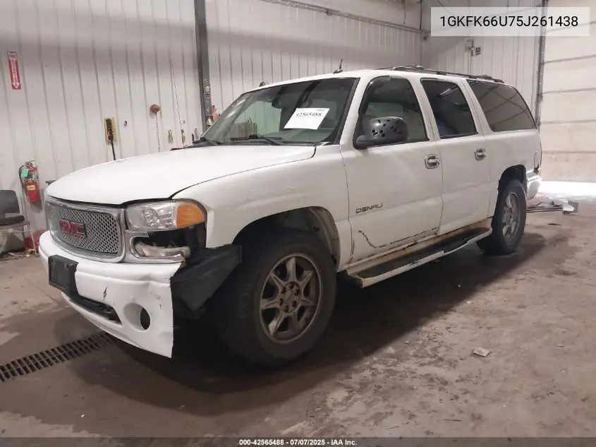 2005 GMC Yukon Xl 1500 Denali VIN: 1GKFK66U75J261438 Lot: 42565488