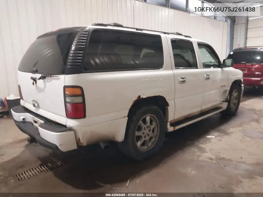 2005 GMC Yukon Xl 1500 Denali VIN: 1GKFK66U75J261438 Lot: 42565488