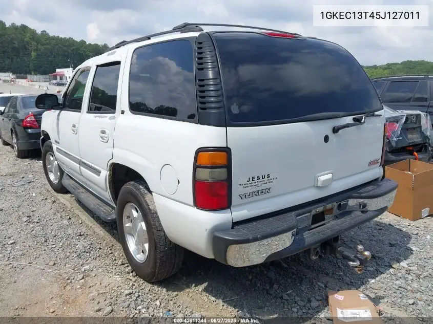 2005 GMC Yukon Slt VIN: 1GKEC13T45J127011 Lot: 42611344