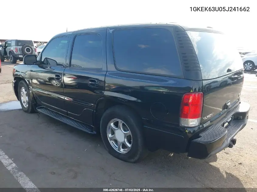 2005 GMC Yukon Denali VIN: 1GKEK63U05J241662 Lot: 42626746