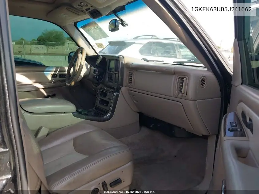 2005 GMC Yukon Denali VIN: 1GKEK63U05J241662 Lot: 42626746