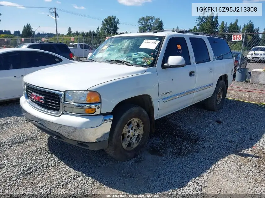2005 GMC Yukon Xl 1500 Slt VIN: 1GKFK16Z95J213308 Lot: 42651508