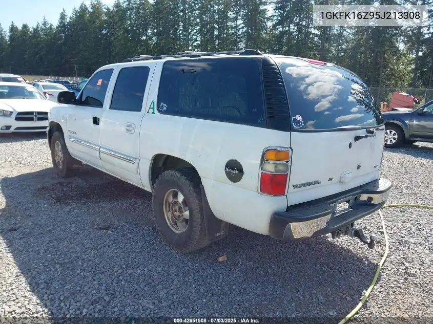 2005 GMC Yukon Xl 1500 Slt VIN: 1GKFK16Z95J213308 Lot: 42651508