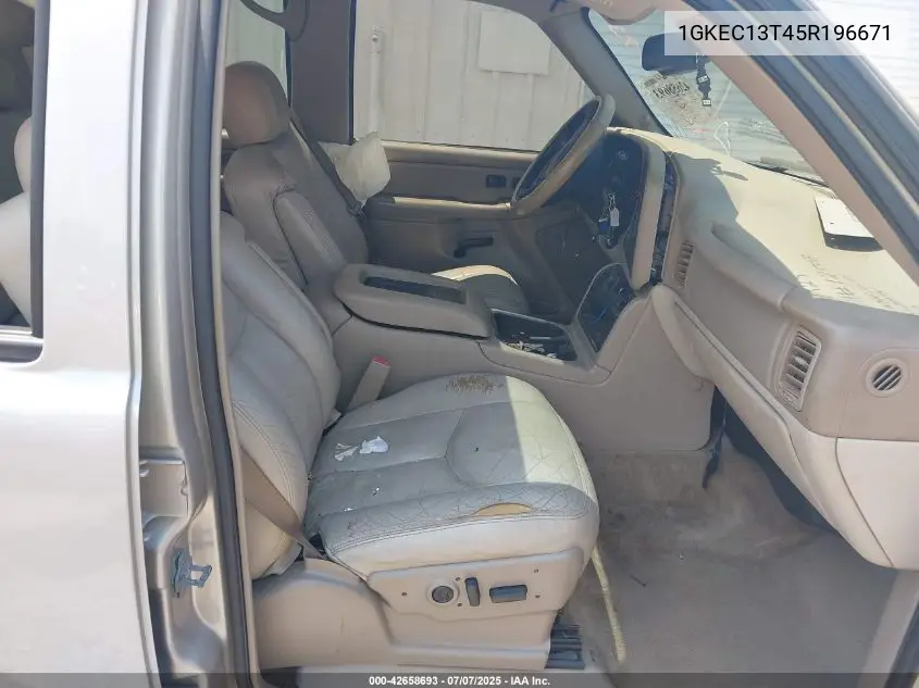 2005 GMC Yukon Slt VIN: 1GKEC13T45R196671 Lot: 42658693