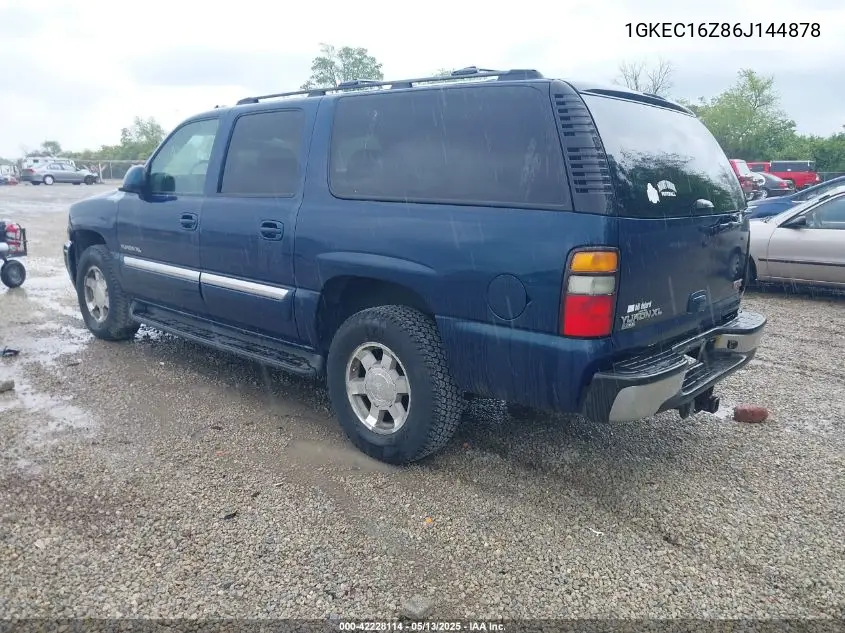 2006 GMC Yukon Xl 1500 Slt VIN: 1GKEC16Z86J144878 Lot: 42228114