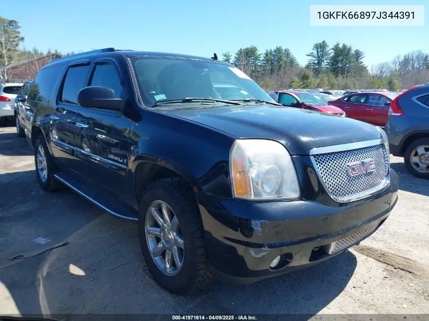 2007 GMC Yukon Xl 1500 Denali VIN: 1GKFK66897J344391 Lot: 41971614