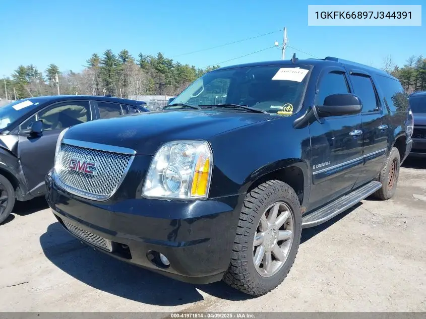 2007 GMC Yukon Xl 1500 Denali VIN: 1GKFK66897J344391 Lot: 41971614