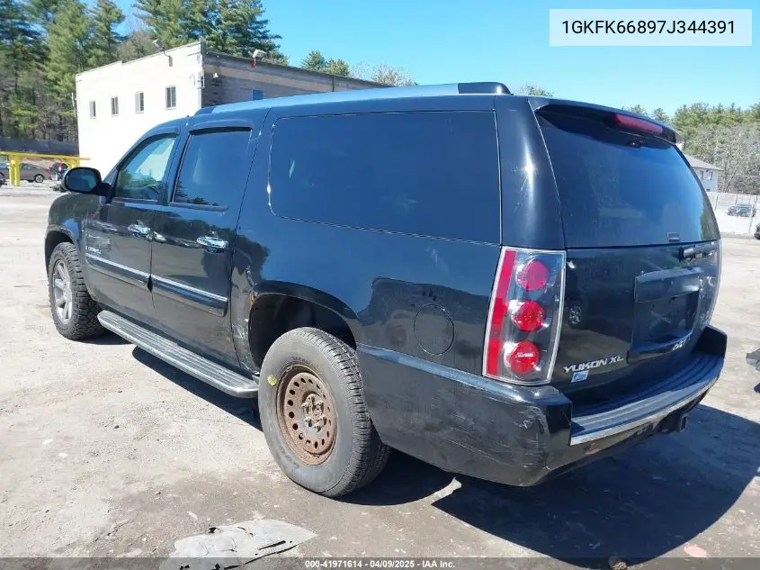 2007 GMC Yukon Xl 1500 Denali VIN: 1GKFK66897J344391 Lot: 41971614