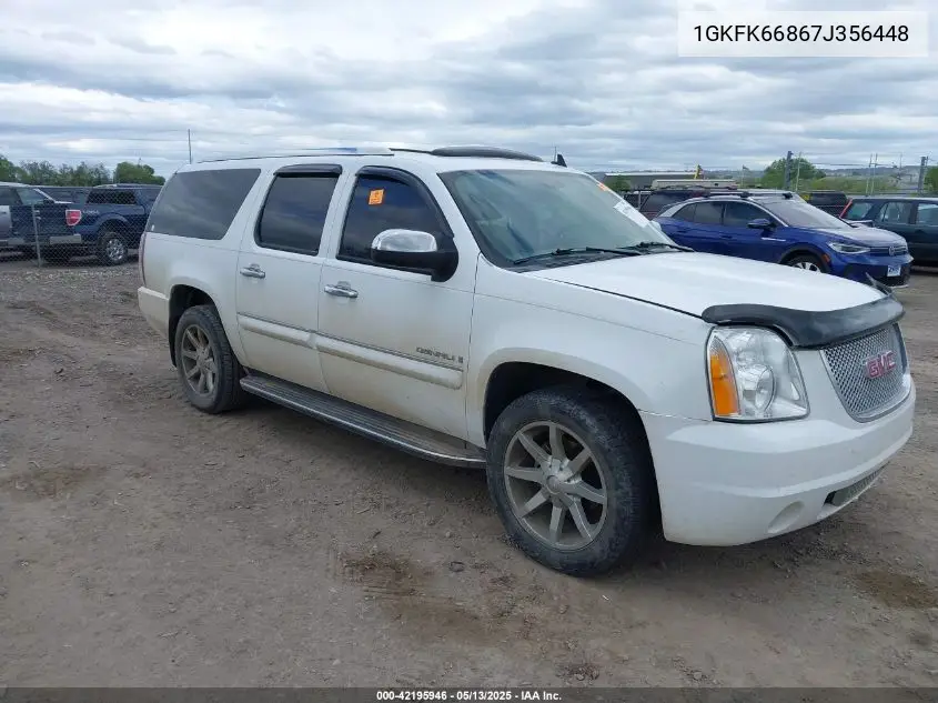 2007 GMC Yukon Xl 1500 Denali VIN: 1GKFK66867J356448 Lot: 42195946