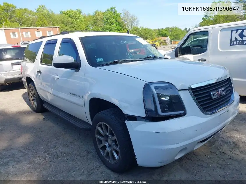 2007 GMC Yukon Xl 1500 Slt VIN: 1GKFK16357R390647 Lot: 42229498