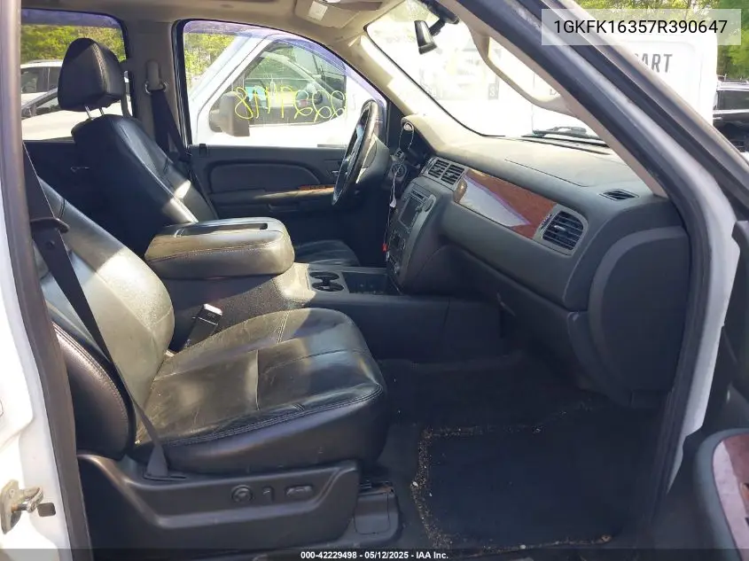 2007 GMC Yukon Xl 1500 Slt VIN: 1GKFK16357R390647 Lot: 42229498
