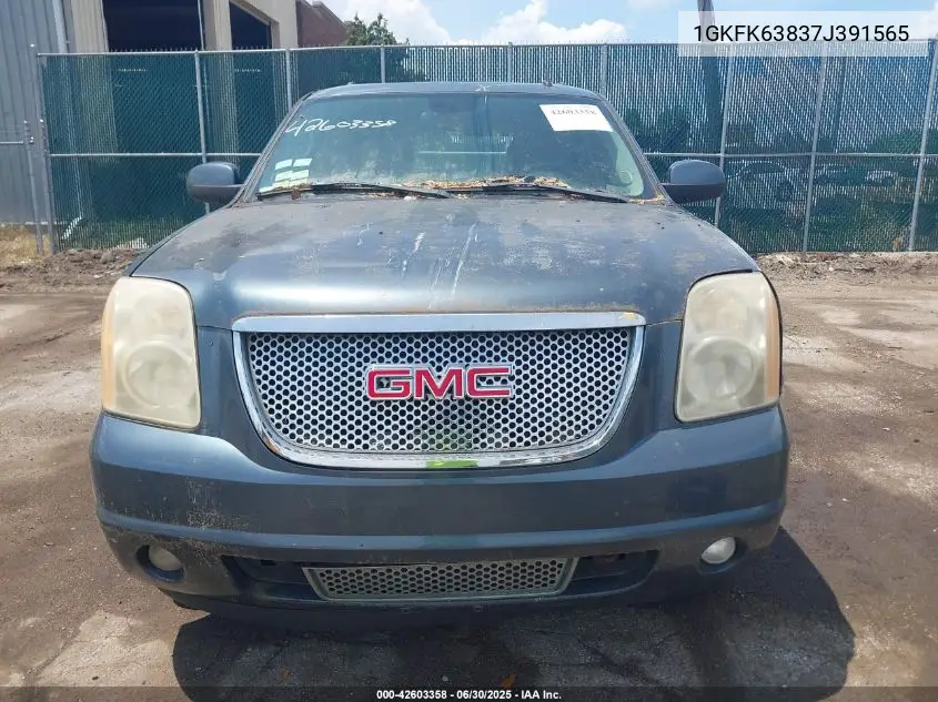 2007 GMC Yukon Denali VIN: 1GKFK63837J391565 Lot: 42603358