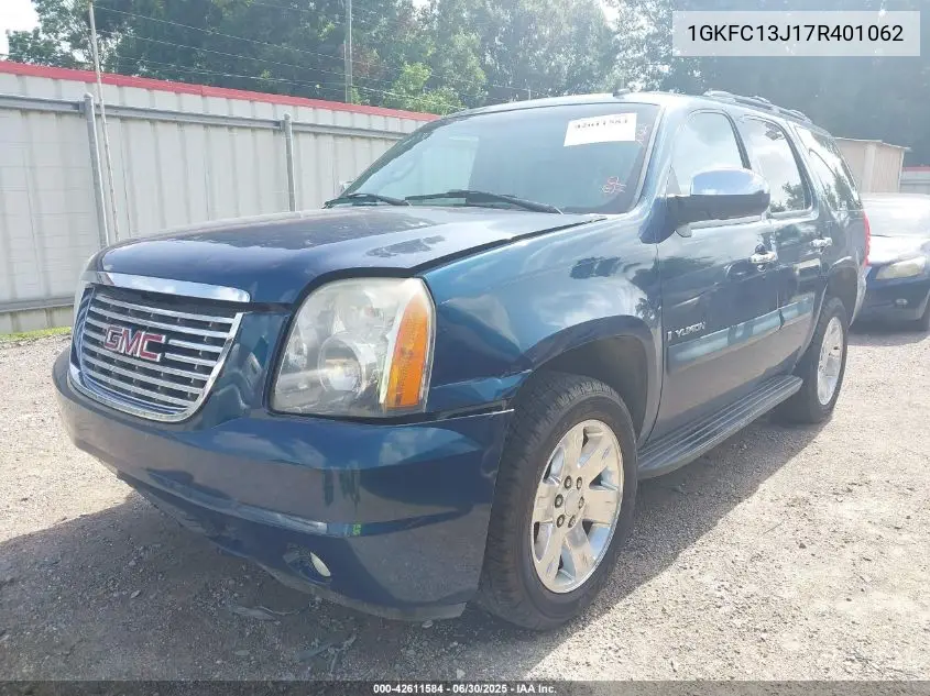 2007 GMC Yukon Slt VIN: 1GKFC13J17R401062 Lot: 42611584
