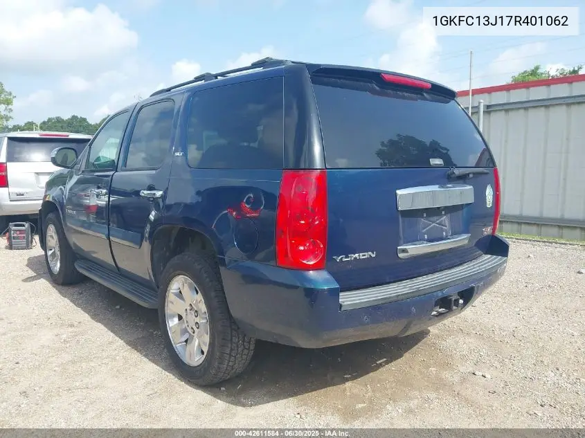 2007 GMC Yukon Slt VIN: 1GKFC13J17R401062 Lot: 42611584