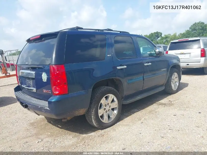 2007 GMC Yukon Slt VIN: 1GKFC13J17R401062 Lot: 42611584