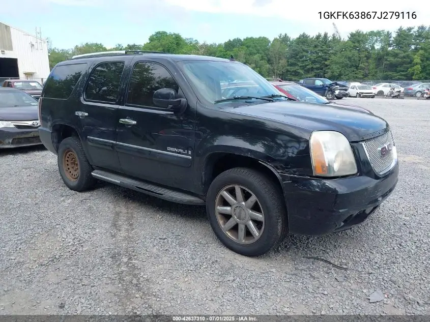 2007 GMC Yukon Denali VIN: 1GKFK63867J279116 Lot: 42637310