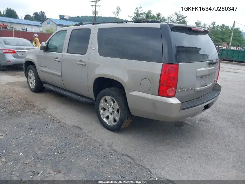 2007 GMC Yukon Xl 1500 Slt VIN: 1GKFK16347J280347 Lot: 42804895