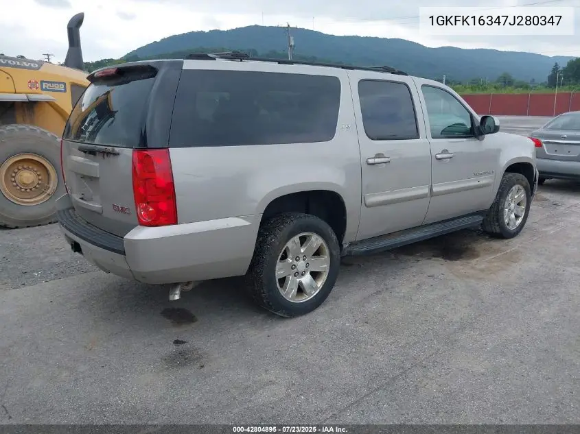 2007 GMC Yukon Xl 1500 Slt VIN: 1GKFK16347J280347 Lot: 42804895