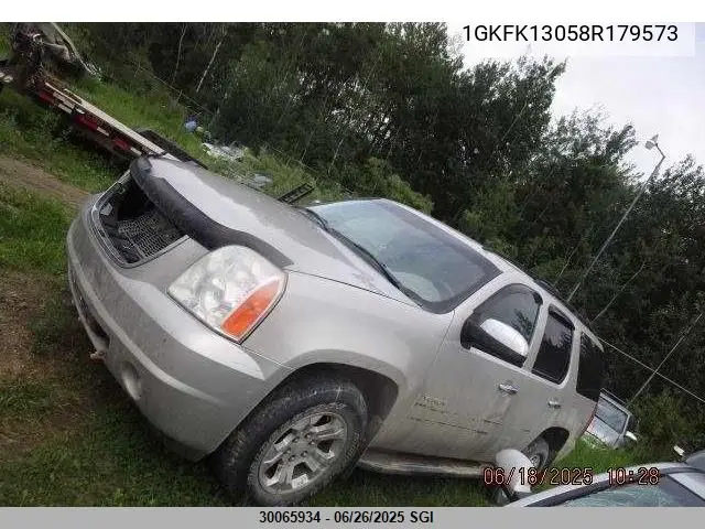 2008 GMC Yukon VIN: 1GKFK13058R179573 Lot: 30065934