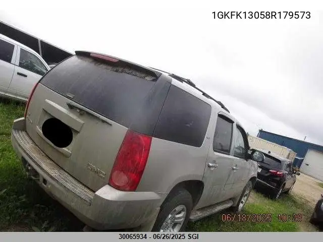 2008 GMC Yukon VIN: 1GKFK13058R179573 Lot: 30065934