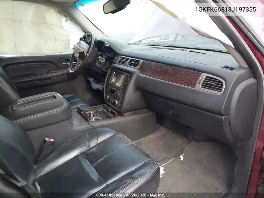 2008 GMC Yukon Xl 1500 Denali VIN: 1GKFK66818J197355 Lot: 41858458