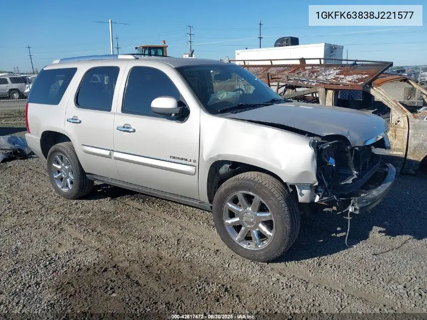 2008 GMC Yukon Denali VIN: 1GKFK63838J221577 Lot: 42617472