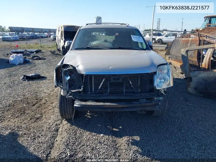 2008 GMC Yukon Denali VIN: 1GKFK63838J221577 Lot: 42617472