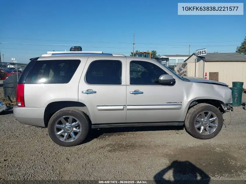 2008 GMC Yukon Denali VIN: 1GKFK63838J221577 Lot: 42617472